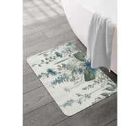 Коврик для ванной и туалета JOYARTY Цветы в воздухе 58x38 см, sbmrec_sd3503_58x38