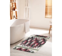 Коврик для ванной комнаты и туалета противоскользящий JoyArty "Клубника" 60x100 см bath_sd3444_60x100