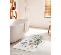 Коврик для ванной комнаты и туалета противоскользящий JoyArty "Полевой букет" 60x100 см bath_sd3546_60x100
