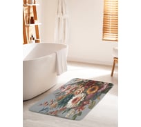 Коврик для ванной комнаты и туалета противоскользящий JoyArty "Сухоцветы осени" 60x100 см bath_sd3419_60x100