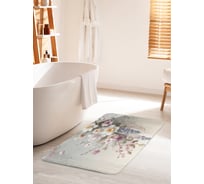 Коврик для ванной комнаты и туалета противоскользящий JoyArty "Украшение цветами" 60x100 см bath_sd3474_60x100