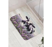 Коврик для ванной комнаты и туалета противоскользящий JoyArty "Корова на лугу" 52x77 см bath_sd3449