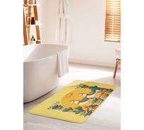 Коврик для ванной комнаты и туалета противоскользящий JoyArty "Лама с кактусом" 60x100 см bath_sd3440_60x100