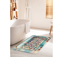 Коврик для ванной комнаты и туалета противоскользящий JoyArty "Лавка с мороженым" 60x100 см bath_sd3453_60x100