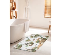 Коврик для ванной комнаты и туалета противоскользящий JoyArty "Котики в горшках" 60x100 см bath_sd3498_60x100