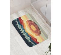 Коврик для ванной комнаты и туалета противоскользящий JoyArty "Лотос над горами" 52x77 см bath_sd3451