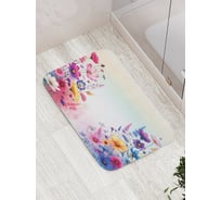 Коврик для ванной комнаты и туалета противоскользящий JoyArty "Луговые цветы" 52x77 см bath_sd3461