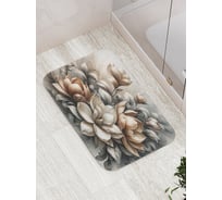 Коврик для ванной комнаты и туалета противоскользящий JoyArty "Золотая магнолия" 52x77 см bath_sd3485