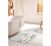 Коврик для ванной комнаты и туалета противоскользящий JoyArty "Милые овечки" 60x100 см bath_sd3439_60x100