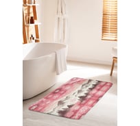 Коврик для ванной комнаты и туалета противоскользящий JoyArty "Снежные горы" 60x100 см, серия Новый год и Рождество bath_sd3942_60x100