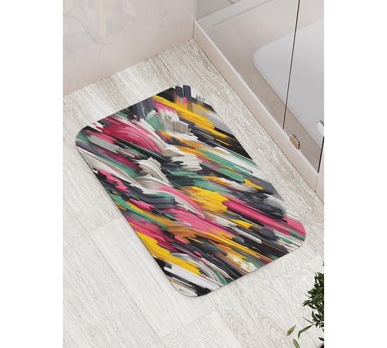 Коврик для ванной комнаты и туалета противоскользящий JoyArty "Творчество" 52x77 см bath_sd3521 1