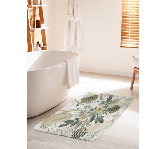 Коврик для ванной комнаты и туалета противоскользящий JoyArty "Природа графики" 60x100 см bath_sd3516_60x100 1