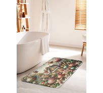 Коврик для ванной комнаты и туалета противоскользящий JoyArty "Праздничный дом" 60x100 см, серия Новый год и Рождество bath_sd3881_60x100