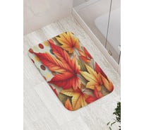 Коврик для ванной комнаты и туалета противоскользящий JoyArty "Опавший клен" 52x77 см bath_sd4017