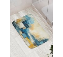 Коврик для ванной комнаты и туалета противоскользящий JoyArty "Квадрат на красках" 52x77 см bath_sd3568