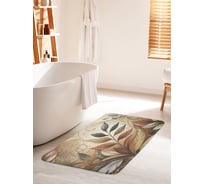 Коврик для ванной комнаты и туалета противоскользящий JoyArty "Раскраска листьев" 60x100 см bath_sd3481_60x100