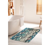 Коврик для ванной комнаты и туалета противоскользящий JoyArty "Разнообразие валенок" 60x100 см, серия Новый год и Рождество bath_sd3945_60x100