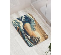 Коврик для ванной комнаты и туалета противоскользящий JoyArty "Корабль на закате" 52x77 см bath_sd3587