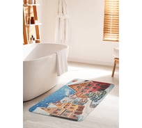 Коврик для ванной комнаты и туалета противоскользящий JoyArty "Новогодняя елка" 60x100 см, серия Новый год и Рождество bath_sd3984_60x100