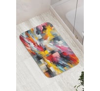 Коврик для ванной комнаты и туалета противоскользящий JoyArty "Картина краской" 52x77 см bath_sd3492