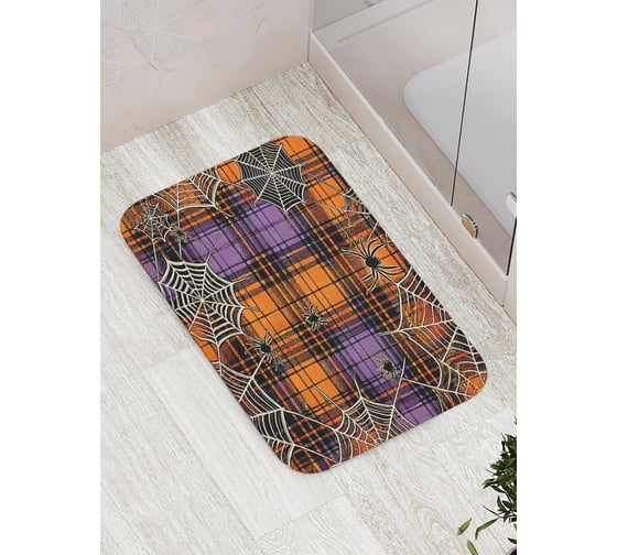 Коврик для ванной комнаты и туалета противоскользящий JoyArty "Ужасающая клетка" 52x77 см, серия Хэллоуин bath_sd3934 1