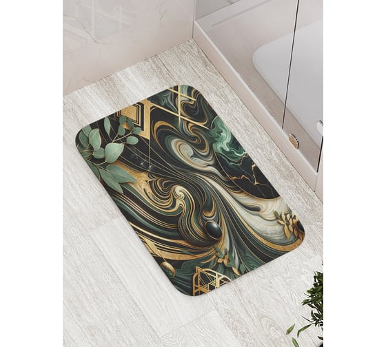 Коврик для ванной комнаты и туалета противоскользящий JoyArty "Магический мрамор" 52x77 см bath_sd3495 1