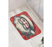 Коврик для ванной комнаты и туалета противоскользящий JoyArty "Ухмылка Дедушки" 52x77 см, серия Новый год и Рождество bath_sd3957