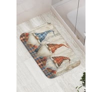 Коврик для ванной комнаты и туалета противоскользящий JoyArty "Три бородача" 52x77 см, серия Новый год и Рождество bath_sd3993