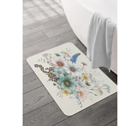 Коврик для ванной и туалета JOYARTY Полевой букет 58x38 см, sbmrec_sd3546_58x38