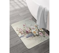 Коврик для ванной и туалета JOYARTY Украшение цветами 58x38 см, sbmrec_sd3474_58x38