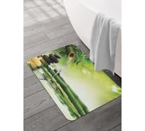 Коврик для ванной и туалета JOYARTY 58x38 см Бамбуковый кран sbmrec_7709_58x38