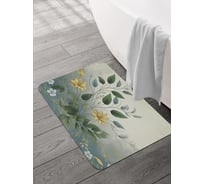 Коврик для ванной и туалета JOYARTY Туманные цветы 58x38 см, sbmrec_sd3586_58x38