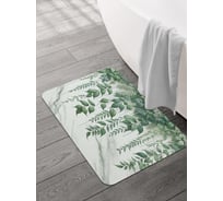 Коврик для ванной и туалета JOYARTY Стена листьев 58x38 см, sbmrec_sd3535_58x38