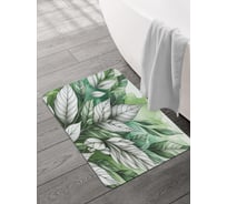 Коврик для ванной и туалета JOYARTY Рисунок листьев 58x38 см, sbmrec_sd3477_58x38