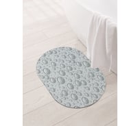 Коврик для ванной и туалета овальный противоскользящий JOYARTY Воздушные пузыри 58x38 см sbm_18018_58x38