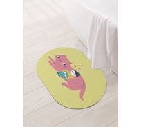 Коврик для ванной и туалета JOYARTY 58x38 см Уютный котик sbm_429269_58x38