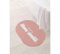 Коврик для ванной и туалета JOYARTY 58x38 см Невозмутимые sbm_429272_58x38