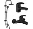 Набор для ванной комнаты 3 в 1 с душевой системой Dorff Comfort D4098030BL 1