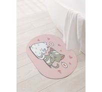 Коврик для ванной и туалета JOYARTY 58x38 см Признание sbm_429257_58x38