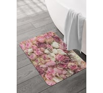 Коврик для ванной и туалета JOYARTY 58x38 см Розовый букет sbmrec_2740_58x38