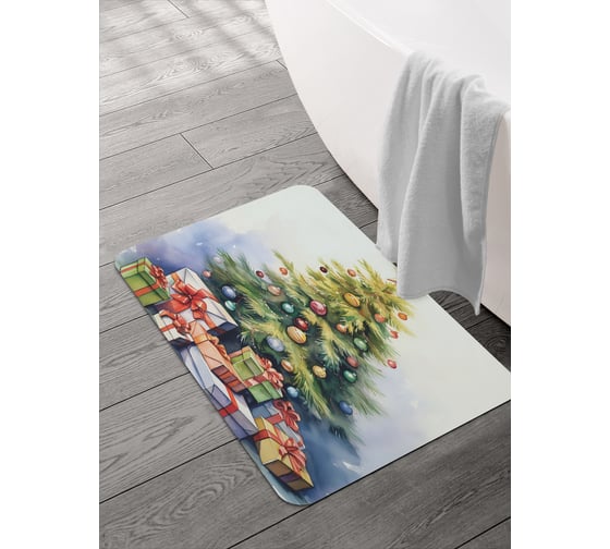 Коврик для ванной и туалета JOYARTY 58x38 см Сказочный праздник sbmrec_427882_58x38