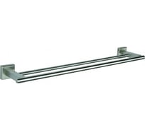 Двойная штанга для полотенец MELANA сатин, хром 862002