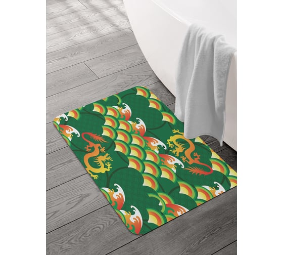 Коврик для ванной и туалета JOYARTY 58x38 см Огненные драконы sbmrec_428058_58x38 1