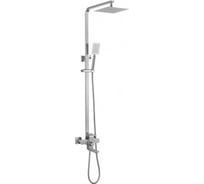 Душевая система MELANA Cubo нержавеющая сталь, с тропическим душем, лейкой и смесителем 610207