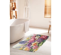 Коврик для ванной комнаты и туалета противоскользящий JOYARTY Весенние цветы 60x100 см bath_sd3497_60x100