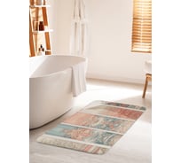 Коврик для ванной комнаты и туалета противоскользящий JOYARTY Винтажный узор 60x100 см bath_sd3411_60x100