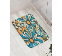Коврик для ванной комнаты и туалета противоскользящий JOYARTY Бутон ромашки 52x77 см bath_sd3552