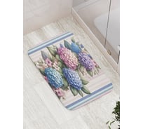 Коврик для ванной комнаты и туалета противоскользящий JOYARTY Гортензия 52x77 см bath_sd3407