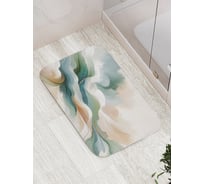 Коврик для ванной комнаты и туалета противоскользящий JOYARTY Волна краской 52x77 см bath_sd3472
