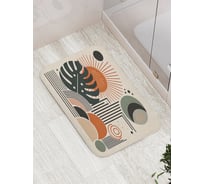 Коврик для ванной комнаты и туалета противоскользящий JOYARTY Абстракция форм 52x77 см bath_sd3547
